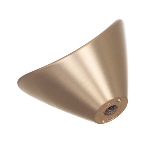 Krásny zlatý nábytkový gombík, MATTE GOLD DUNE