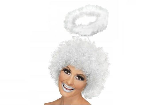 BIELA AFRO ANJEL KLUNOVÁ PAROCHŇA BIELE VLASY BIELE ANJELSKÁ Parochňa