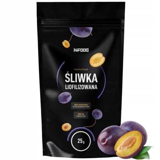 Mrazom sušené maďarské slivky, polovice, 25g HiFOOD