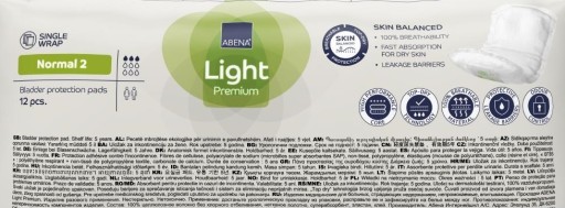 ABENA LIGHT NORMAL ANATOMICKÉ VLOŽKY 2 - 12 ks.