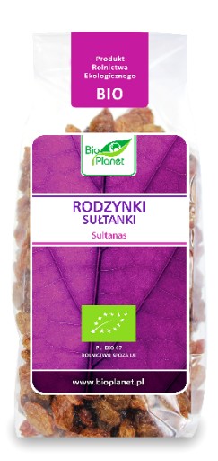Bezlepkové bio sultánky 200g Bio Planet