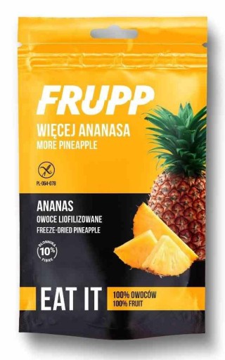 ANANÁS lyofilizované ovocie lyofilizované 15g FRUPP