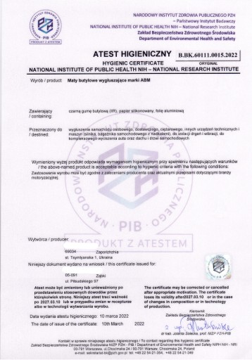 ZVUKOVÁ BUTYLOVÁ ROHOŽ ALUBUTYL ABM 4,0mm 35x50cm 0,175m2