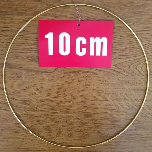 ZLATÝ prsteň/ráfik na lapače snov a makramé 10 cm