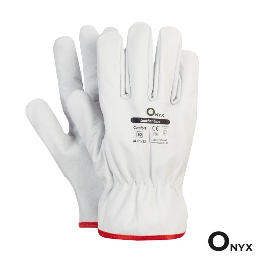 Kožené pracovné rukavice Verken WHITE Comfort