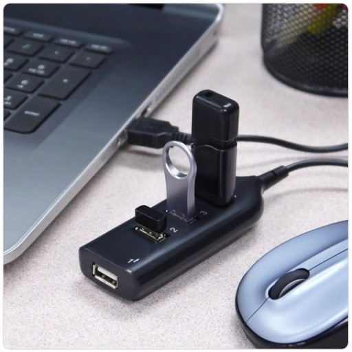 USB HUB 4-PORTOVÝ ROZDEĽOVAČ USB 2.0 SPLITTER 4 PORTY