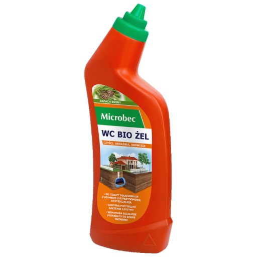 Microbec WC Bio toaletný gél 750 ml Čistí Dekongescia Osviežuje Bros.