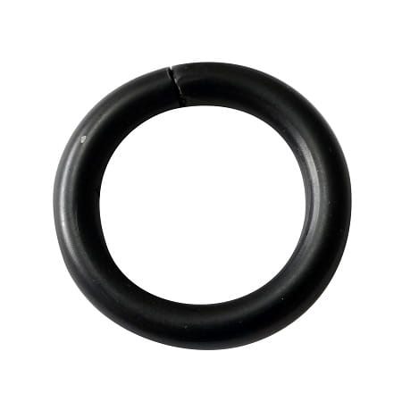 Kovový krúžok, drôt 6mm fi25, Matt Black, 5 ks