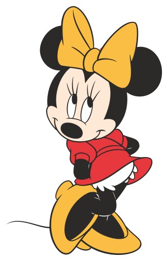 NÁLEPKA NA OKENNÝ ZRKADLOVÝ NÁBYTOK OKENNÁ MINNIE MOUSE