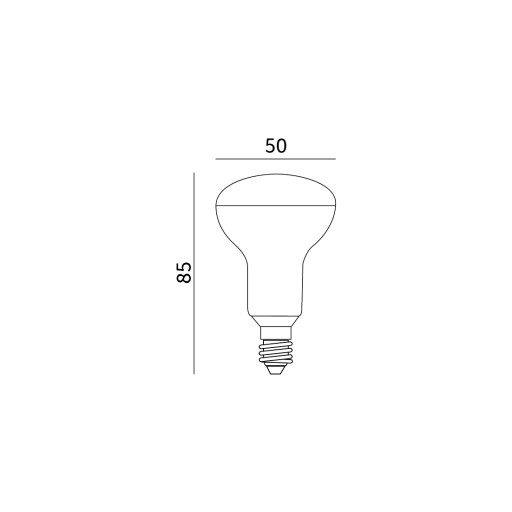 LED žiarovka R50 5W E14 reflektor teplej farby