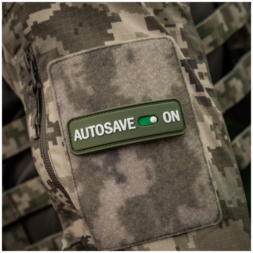 Nášivka Autosave PVC Olive M-Tac emblém