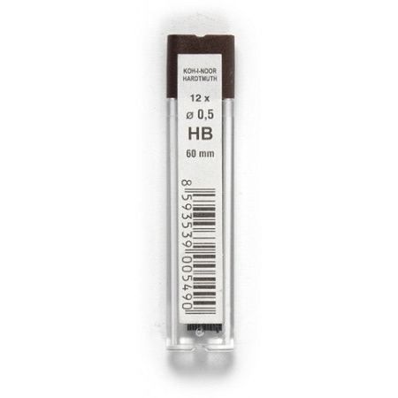 KOH-I-NOOR GRAFITOVÉ VLOŽKY 0,5 mm HB 12