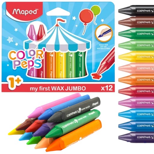 Prvé pastelky pre ročné dieťa Maped 12k 1+