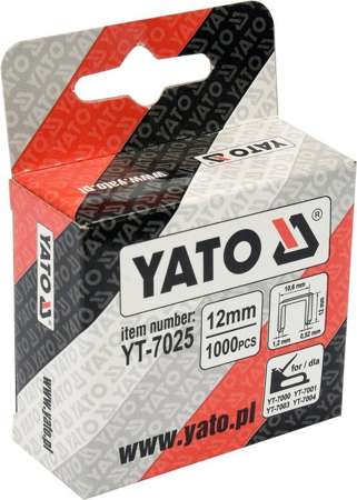 Sponky 12x10,6 mm, 1000 ks YT-7025 YATO
