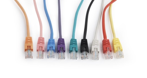 LAN RJ-45 UTP kat.5e sieťový kábel, čierny, 1 m