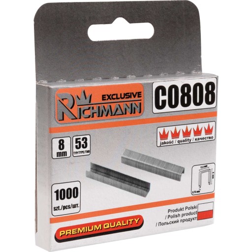 Čalúnnické sponky 8MM typ 53 1000 ks CORONA
