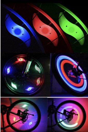LED SVETLO NA BICYKEL NA KRYTE SPÚŠOK KOLESA
