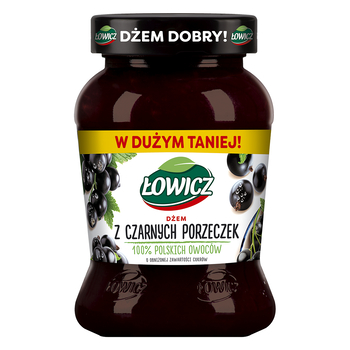 ŁOWICZ Džem z čiernych ríbezlí N/S 450G..