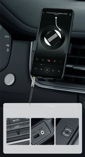 Uhlový AUX AUDIO MINI JACK Kábel 3,5 mm Stereo 1,5 m