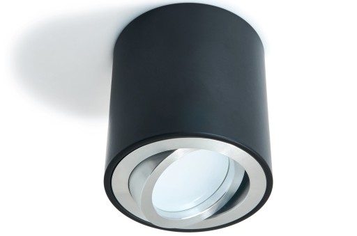 POVRCHOVÁ MONTÁŽ HALOGÉNOVÉ POHYBLIVÉ LED + GU10 ČIERNA/STRIEBORNÁ