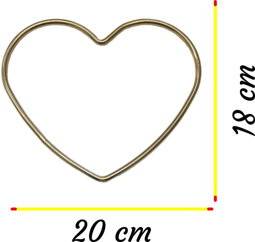HEART OF GOLD kovový makramé lapač snov 20 cm
