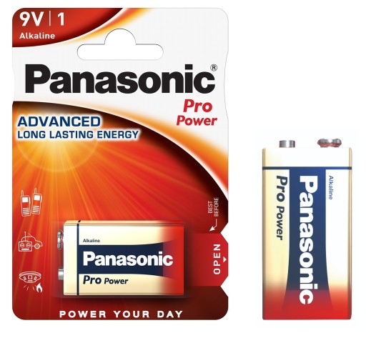 Alkalická batéria 9V Panasonic Pro Power 1 ks.