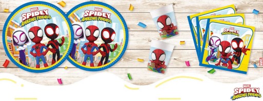 SPIDEY Spiderman papierové poháre Birthday Party 200 ml 8 ks.