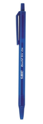 BIC okrúhle guľôčkové pero Stic Clic, modré, automatické, 1 mm