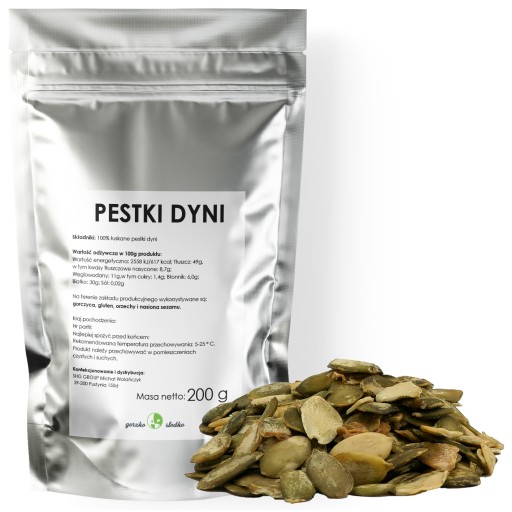 TEKVINOVÉ SEMIENKA, lúpané, prírodné, čerstvé tekvice 200g