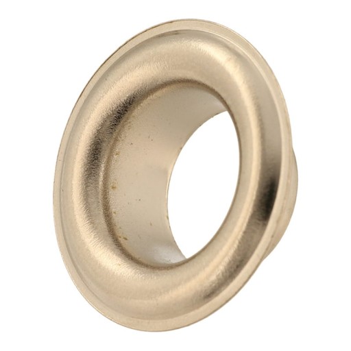 Kožené očká na šitie, priemer 15 mm, strieborné, 10 ks