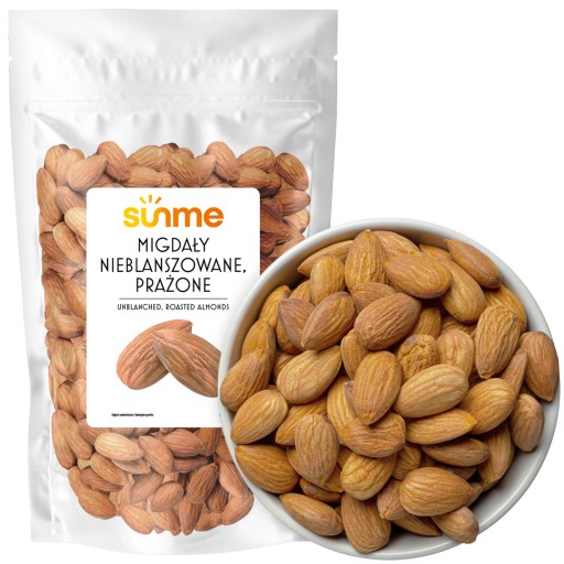 MANDLE pražené 250g bez soli, neblanšírované