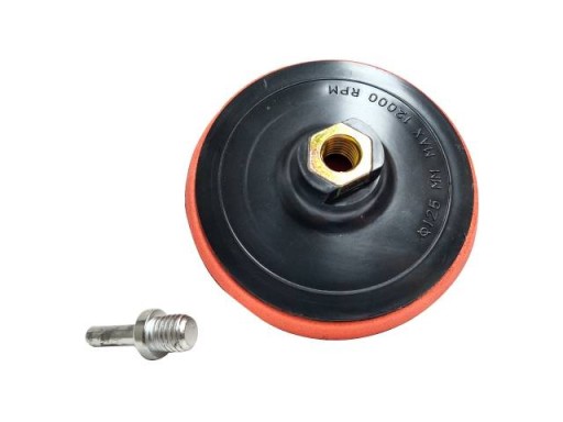 Brúsny kotúč na suchý zips 125 mm brúsky vŕtačky špongia + leštiaca plsť 6 mm