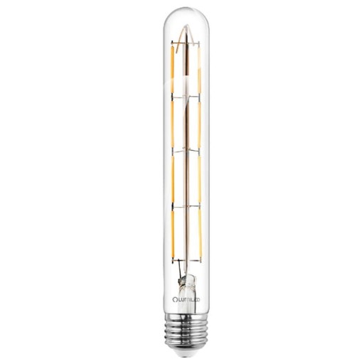 E27 LED žiarovka 8W Filament T30 Tubus 360° 3000K Teplá biela