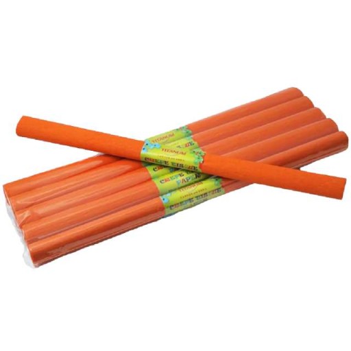 Kríčkový hodvábny papier, TMAVÝ oranžový KREP
