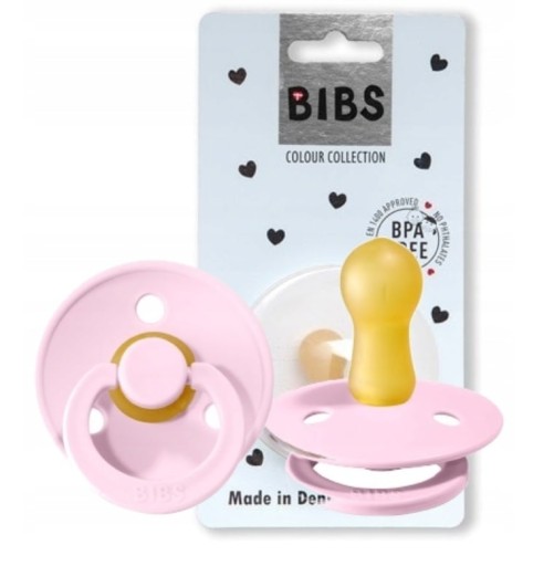 Hevea Baby ružový cumlík cumlík S 0-6m podbradníky