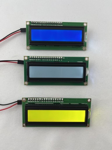 LCD DISPLEJ 1602 2x16 HD44780 I2C CONVERTER čierne znaky / biele pozadie