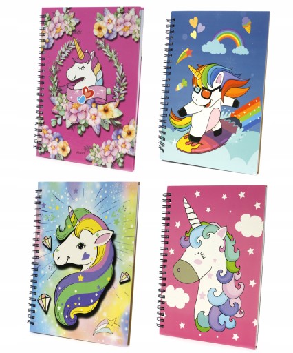 RINGED NOTEBOOK Unicorn NOTEBOOK MINI DIÁR A5