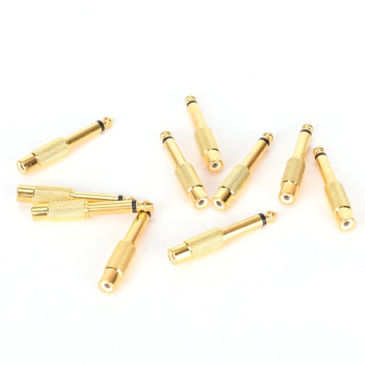ADAPTÉR KONEKTOR 6.3 RCA CINCH ZÁSUVKA NAKAMICHI