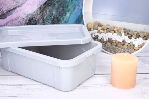 Organizér plastová nádoba zakryje 4,5l box