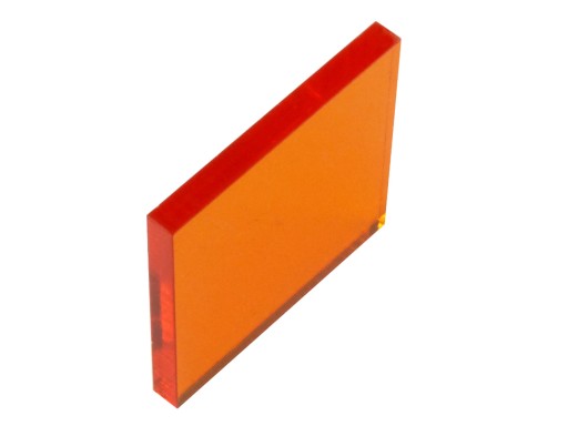 Plexisklo, oranžové plexi, priehľadné. rozmer 3 mm