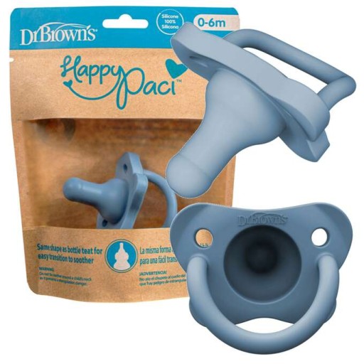 PS11008 DR BROWN'S UKLIDŇUJÚCI cumlík silikónové hryzátko 0+ HappyPaci