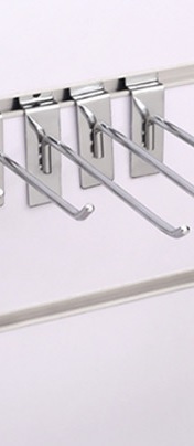 10 CM HÁČKOVÝ PRÍvesok chrómový PANEL LIŠKA STENA MEDZERNÁ DOSKA DRÔT 4MM