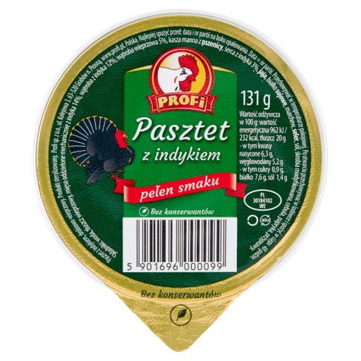 Profi paštéta s morčacím mäsom 131 g