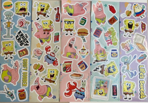 nálepky 50 ks Spongebob Squarepants