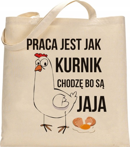 EKO NÁKUPNÁ TAŠKA SHOPPER S Vtipnými Šnúrkami, HRUBÁ BAVLNA - RW15