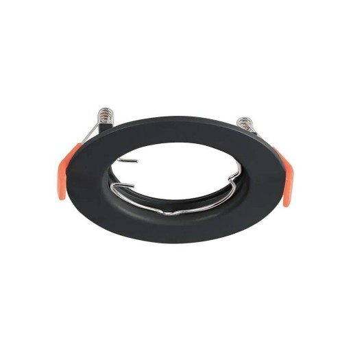 Očko V-TAC GU10 zapustené okrúhle čierne (balenie 2 ks) VT-929 3 roky Gwar