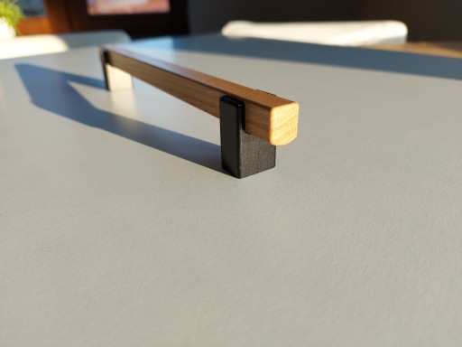 Nábytkové madlo zábradlia v tvare U, dĺžka 210mm, šírka 160mm