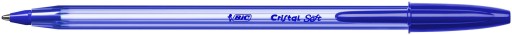 BIC CRISTAL MÄKKÝ GUĽOVÝ BOD MODRÁ HRÚBKA 1,2 MM S ČIAPKOM KANCELÁRSKA ŠKOLA