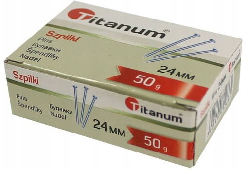Strieborné kancelárske špendlíky 24mm 50g - štandard
