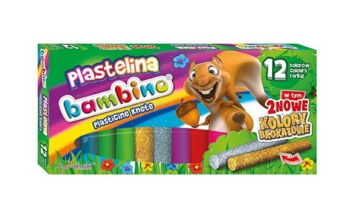 Bambino plastelína - 12 farieb